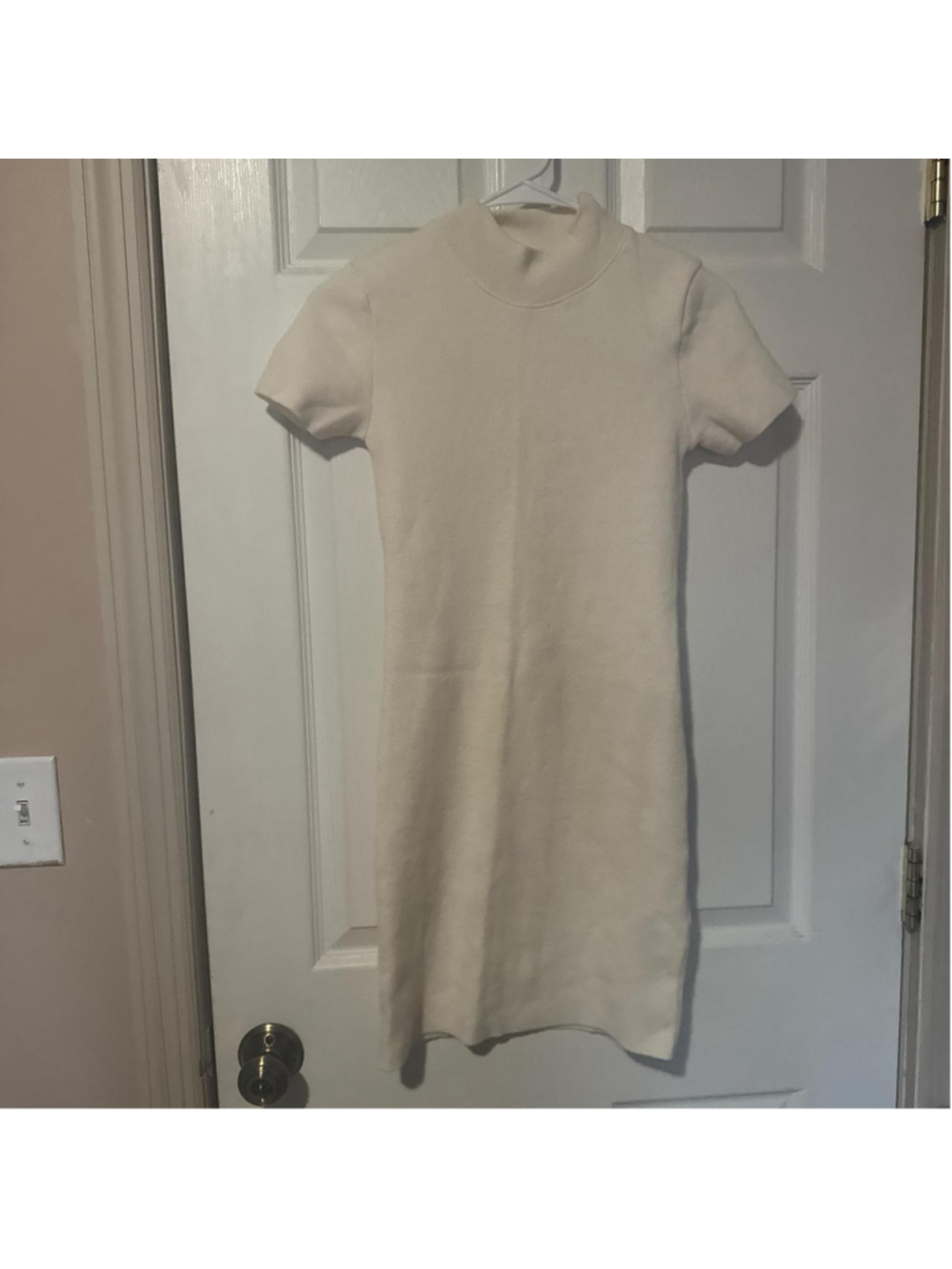 cream turtleneck dress #turtleneck #dress